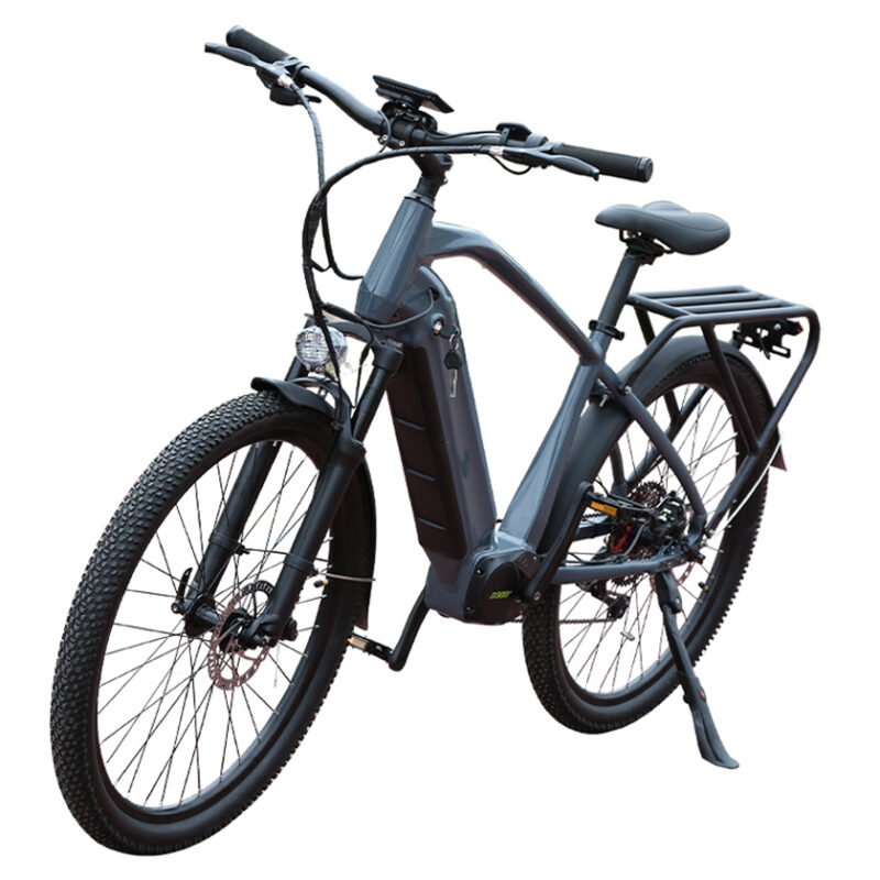 26-Inch Step-Through Electric City Bike | 48V 350W Motor | Central Drive | Dual Suspension - Image 2