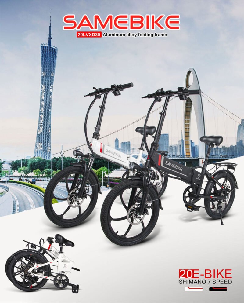 Foldable Electric Bike – 20″ Urban Explorer | 48V 350W Motor | 35KM/H Speed | Portable Folding - Image 4