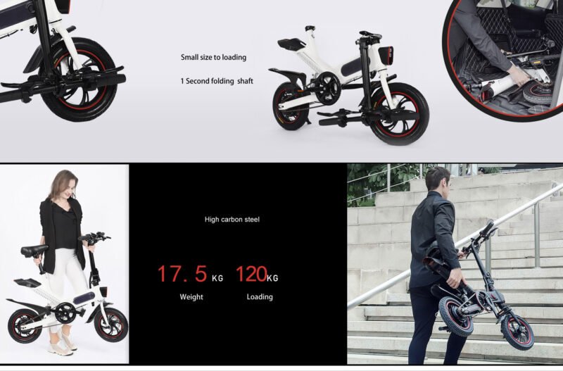 12-Inch Compact Urban Electric Bike | 36V 350W | Single-Speed Transmission - Image 10