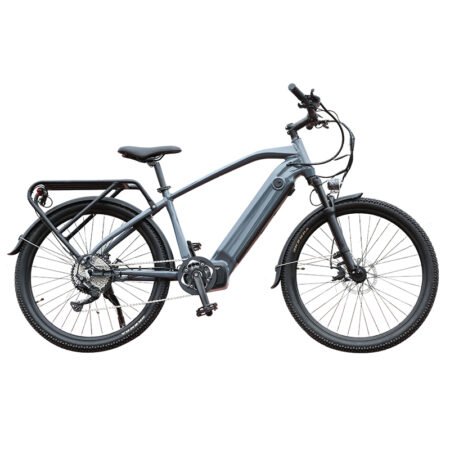 26-Inch Step-Through Electric City Bike | 48V 350W Motor | Central Drive | Dual Suspension