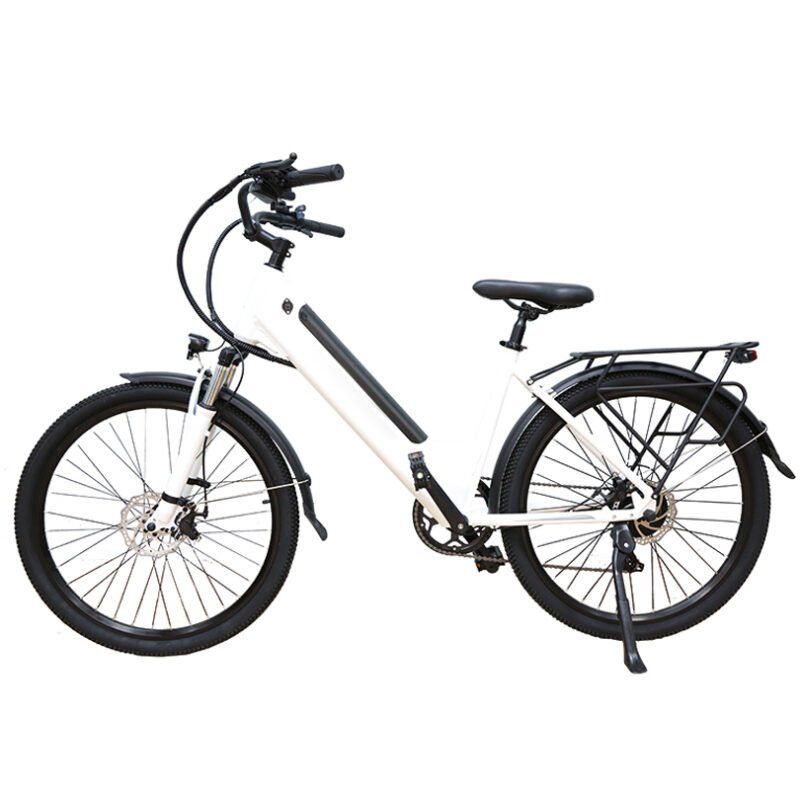 26″ Front & Rear Shock Absorber Electric City Bike - Image 2